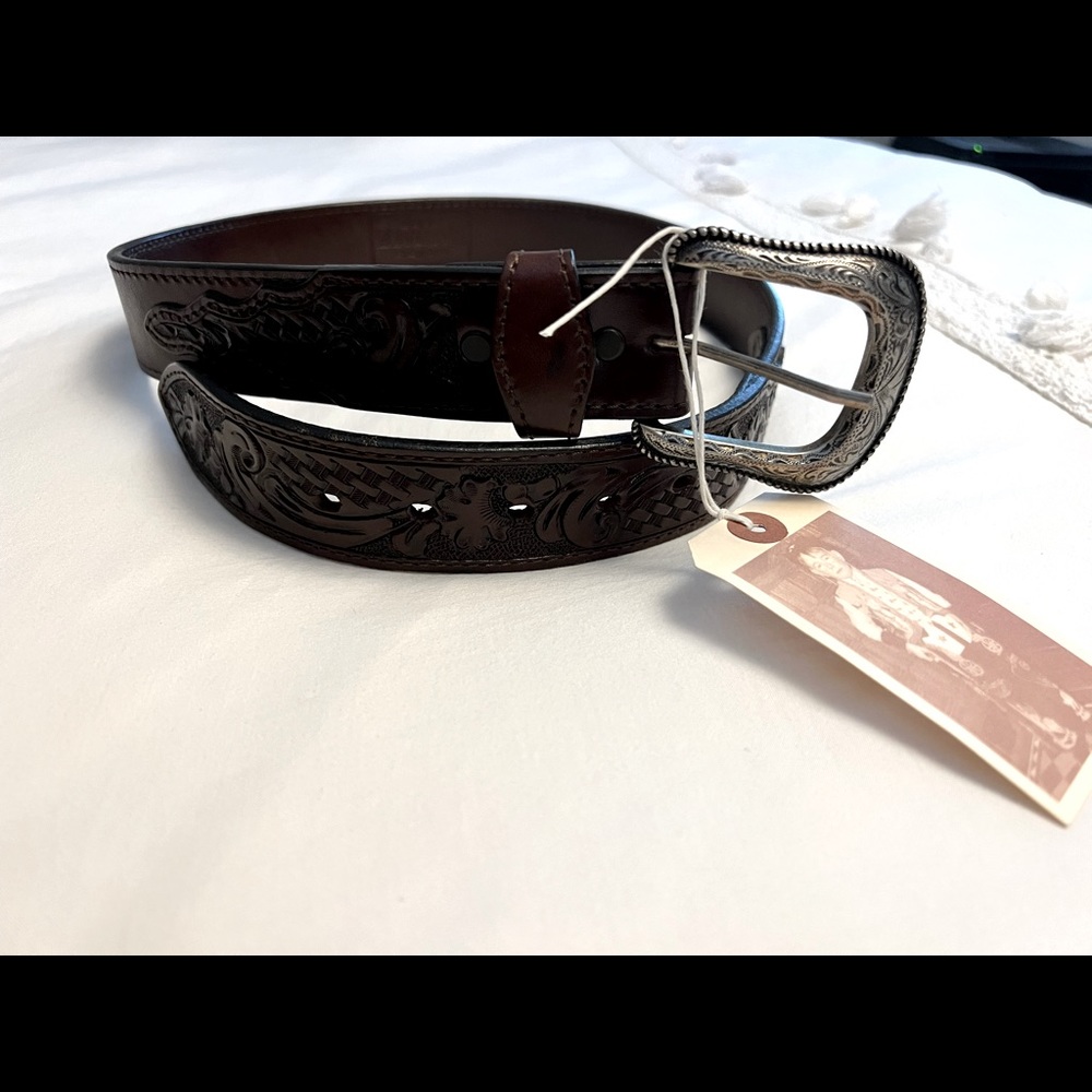 Handmade leather belt